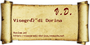 Visegrádi Dorina névjegykártya