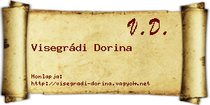 Visegrádi Dorina névjegykártya